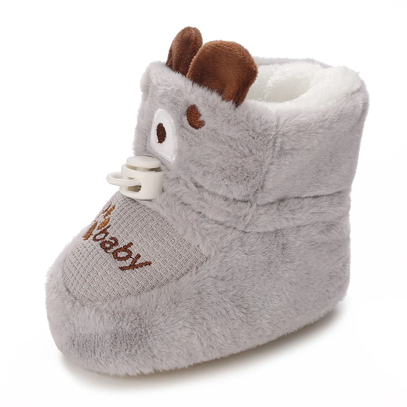 0-18M Winter Baby Jungen Mädchen Warme Baumwollschuhe Weiche Sohle Bequeme Freizeitschuhe zum Gehen – Detail 15