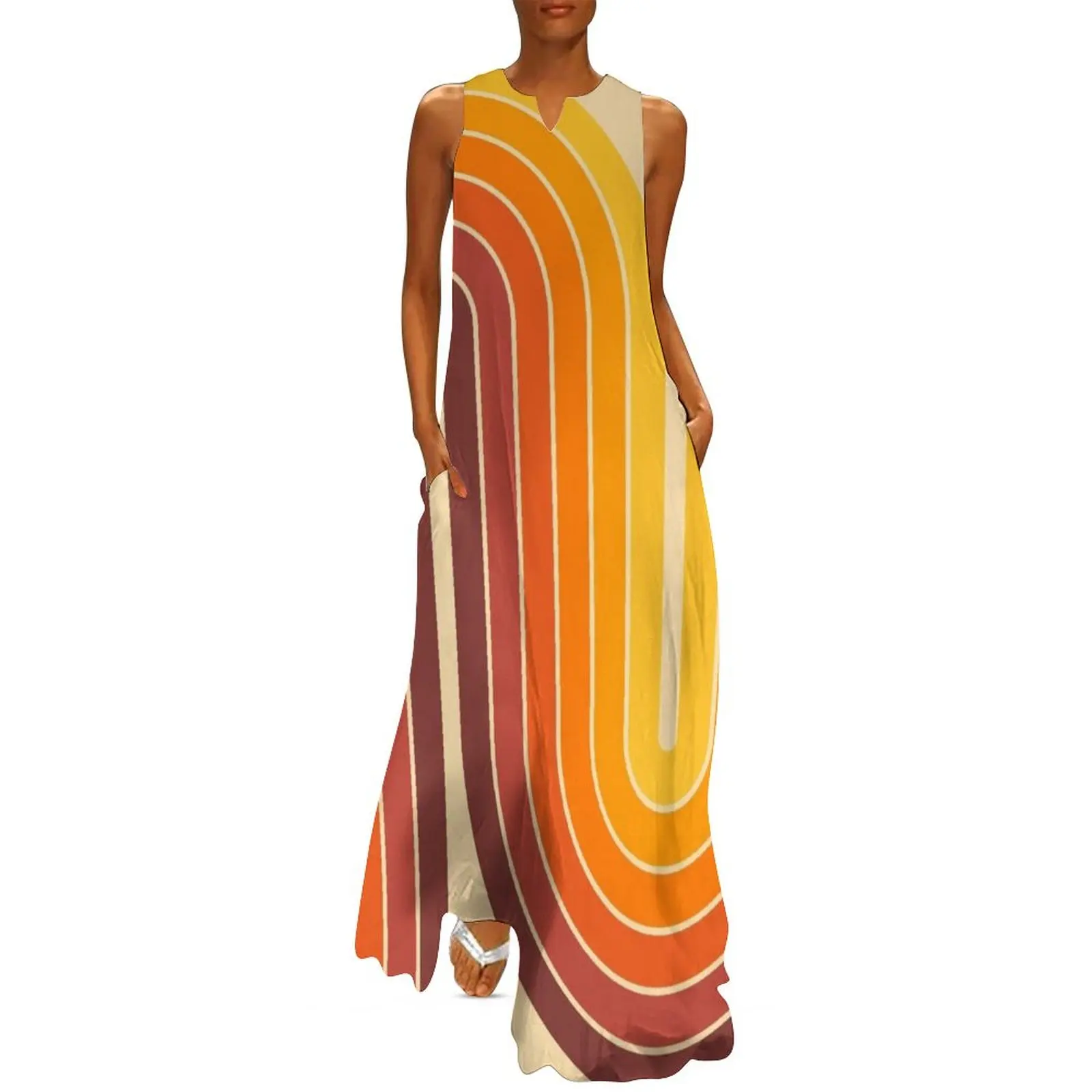 

Retro Geometric Double Arch Design 522 Long Dress summer dresses womens 2025 dresses for women 2025 luxury designer party Dress