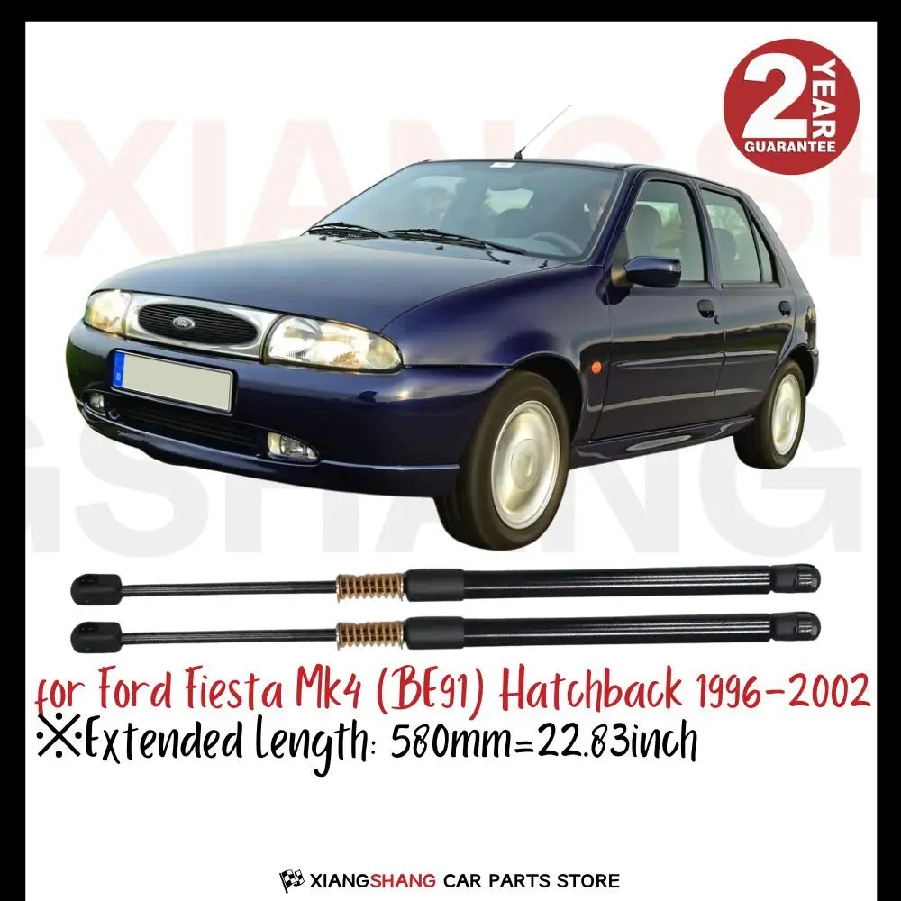 

2pcs Rear Damper for Ford Fiesta Mk4 (BE91) Hatchback 1996-2002 WITH SPRING Trunk Boot Gas Charged Gas Struts