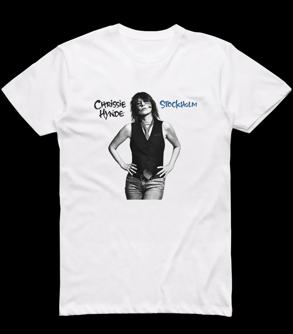 Chrissie Hynde Stockholm Album Cover T-Shirt white Unisex S to 5Xl TA5600