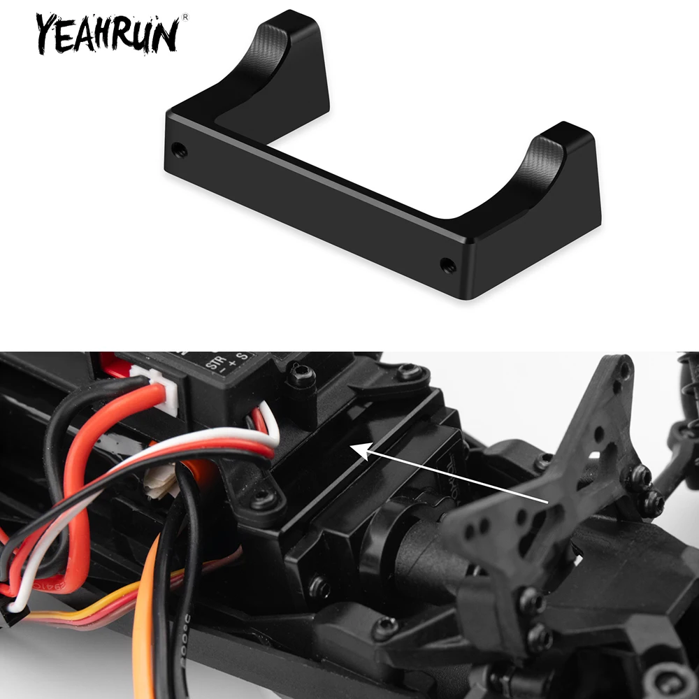 

YEAHRUN Aluminum Alloy Servo Mount for 1/24 Mini-B Micro-B 2WD RC Model Car Buggy Accessories