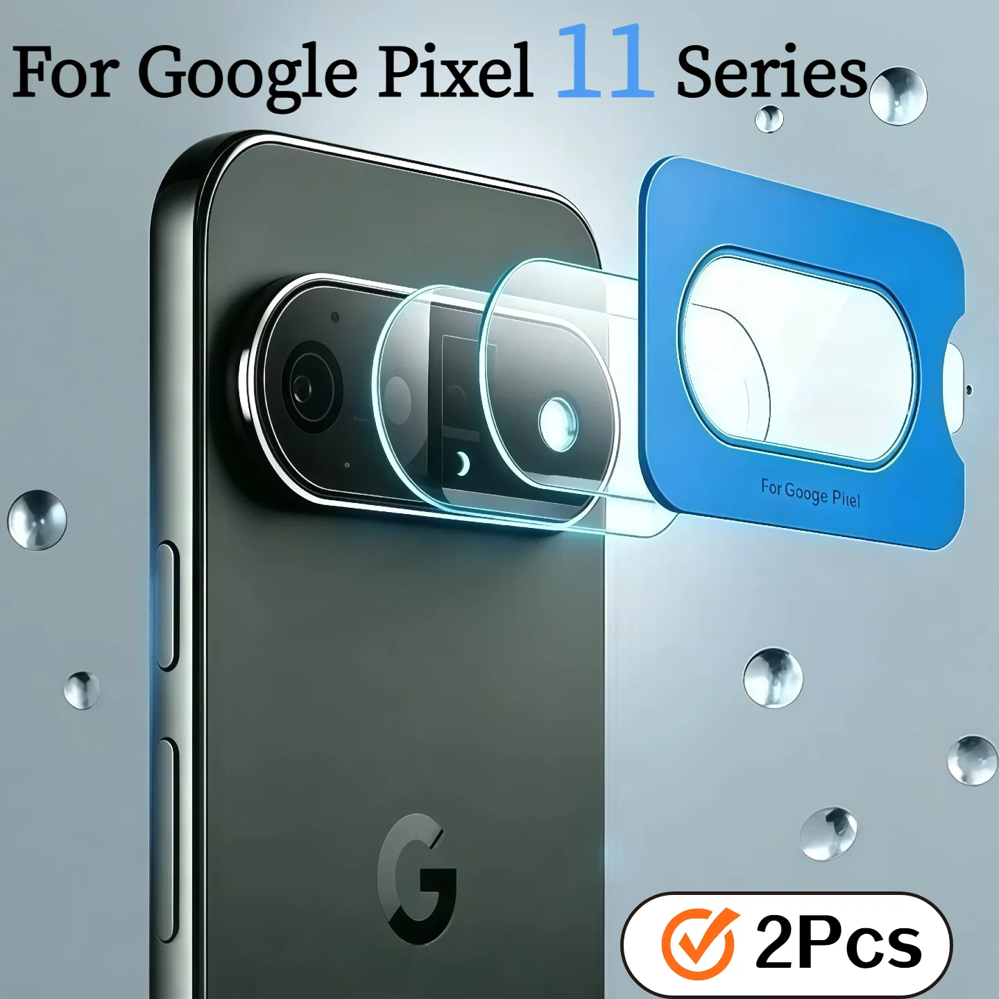 2-Pack HD Camera Lens Protector for Google Pixel 11Pro XL with Self-Aligning Installation Frame Clear Anti-Scratch Protection