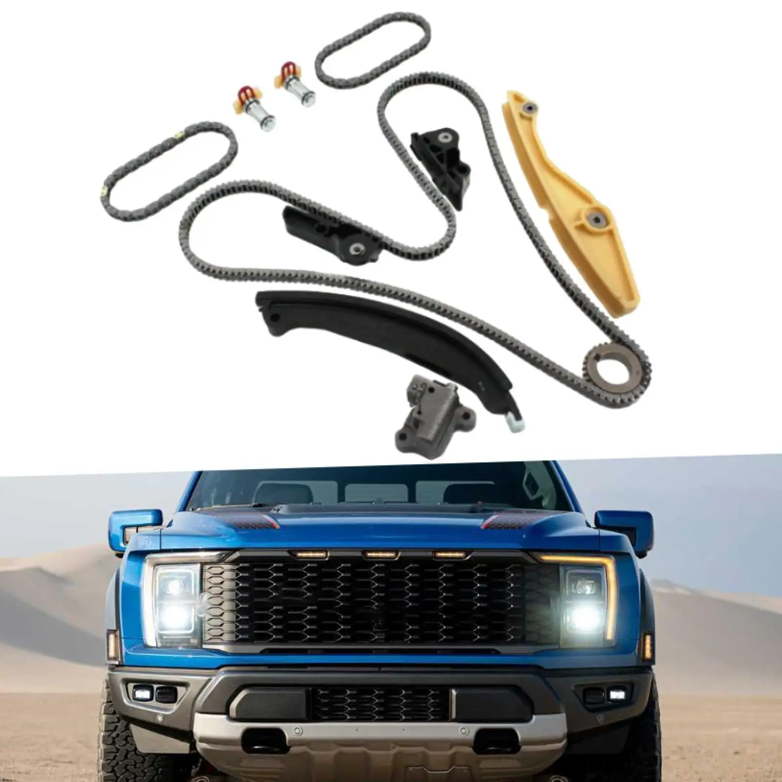 

Timing Chain Kit at4Z-6268-c Easily Install Replaces for Ford F150 Flex