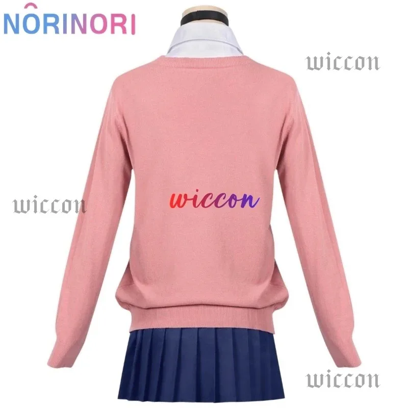 CyMomo Ayase أزياء تنكرية شعر مستعار أنيمي Dandadan تأثيري مدرسة JK موحدة أقراط الوردي سترة تنورة حفلة الهالوين النساء