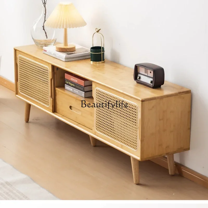 

LXLiving room household small apartment modern simple storage cabinet bedroom storage corner side cabinet