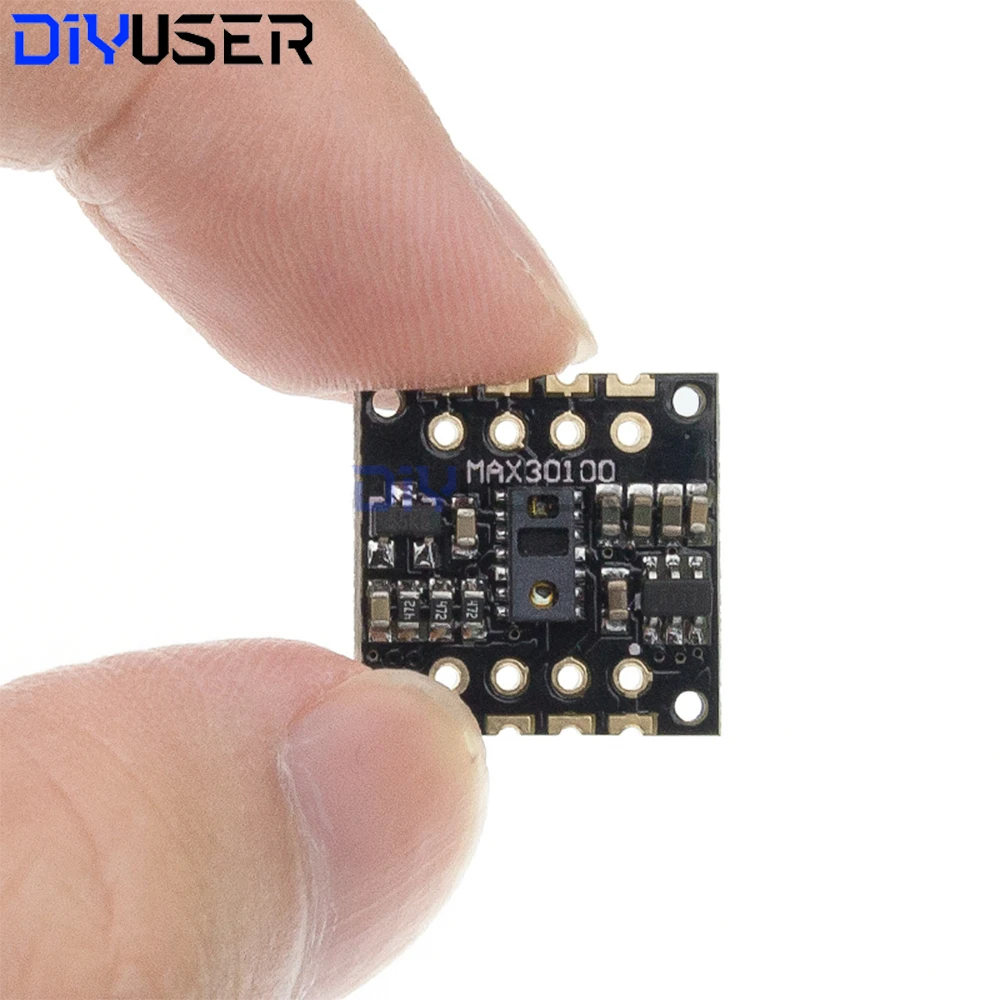 MAX30102 MAX30100 معدل ضربات القلب مستشعر الأوكسجين في الدم واجهة I2C متوافقة مع Arduino ESP32 Raspberry Pi لمراقبة الصحة ذاتية الصنع