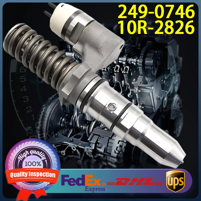 

249-0746 10R-2826 High Quality Diesel Fuel Injector 2490746 10R2826 Common Rail Injector for Caterpillar CAT 3152B Engine