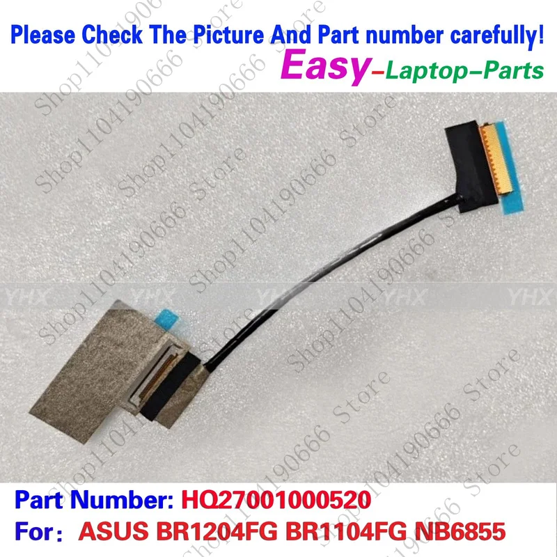 

bd New For ASUS BR1204FG BR1104FG NB6855 EDP CABLE HQ27001000520.