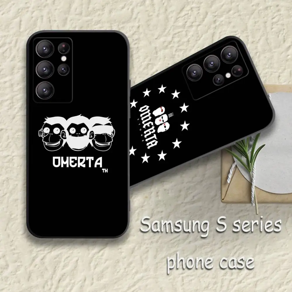 Hip-Hop Maes Omerta Case For Samsung Galaxy Case S25 S23 S22 S21 S30 S20 S10 Ultra Plus FE TPU Soft Cover
