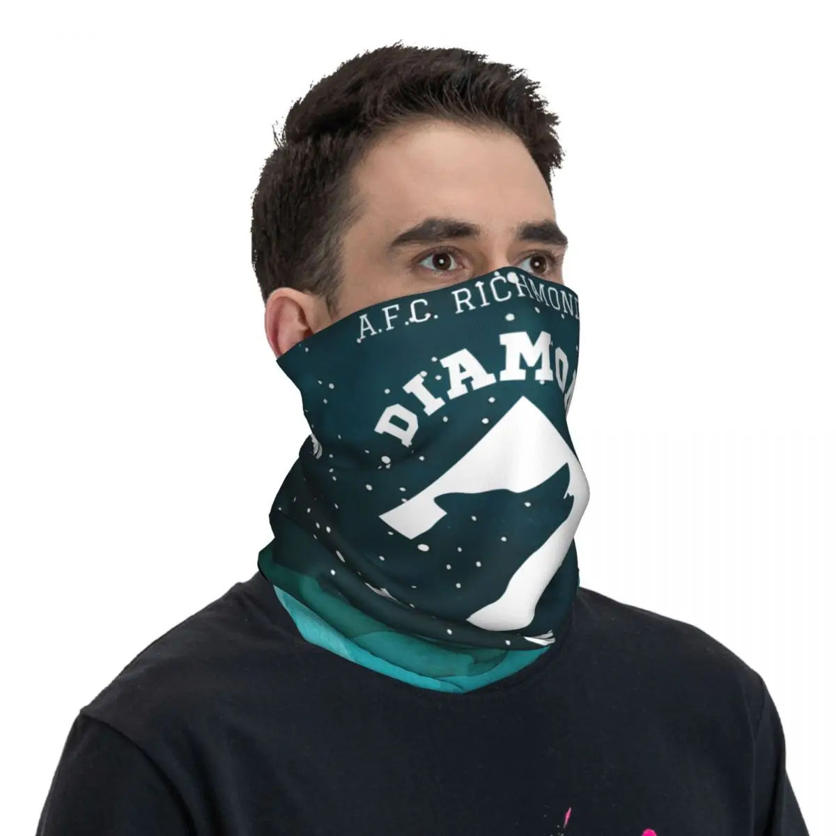 Unisex lavável Diamond Dogs Face Mask, Bandana glamourosa, Tampa do pescoço, Motocicleta Clube, ciclismo, equitação, adulto