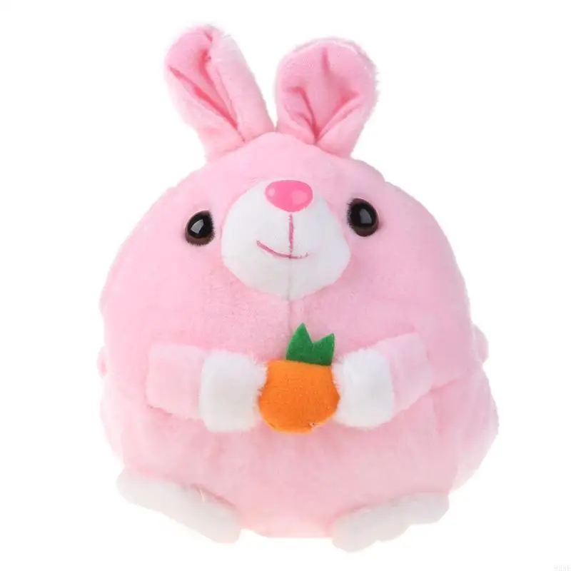 95EAE PET ROUNCING BALL BALL CARDOON Pig Dog do lalki USB Plush Electric Plush Bating Sing dla dzieci