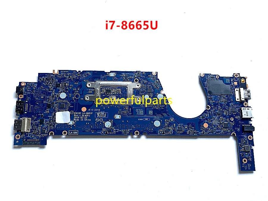 FOR DELL Latitude 7300 Motherboard i7-8665u cpu in-built EDC30 LA-G861P 0HX8XK CN-0HX8XK Working Perfect