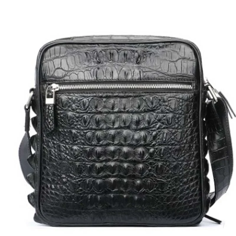 dongou crocodile  Men's bags  crocodile leather  men   Inclined Single shoulder bag   men bag