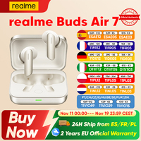 Realme Buds Air 7 Wireless Bluetooth Earphones airphones 52 Hours Battery Life For Smartphone realme GT7 Pro realme 14 Pro Plus