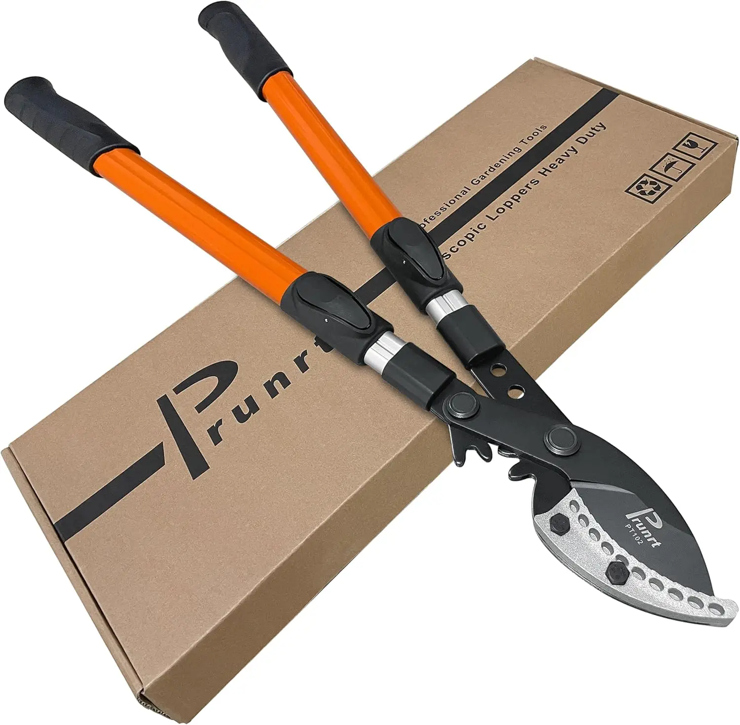 

Heavy Duty Telescopic Tree Loppers, 26-40 Inch Handle, Sync Drive Pruner for 2 Inch Branches
