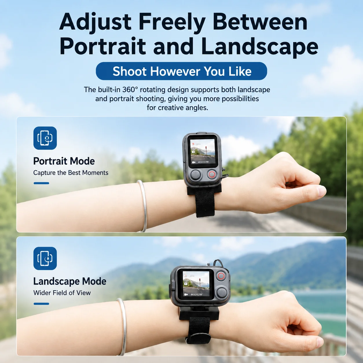 Handgelenkhalterung für DJI FrameTap Viewfinder Pocket 4 Pro Mobile 8P Magnetischer Schnellverschluss Verstellbarer Riemen Zubehör – Detail 6