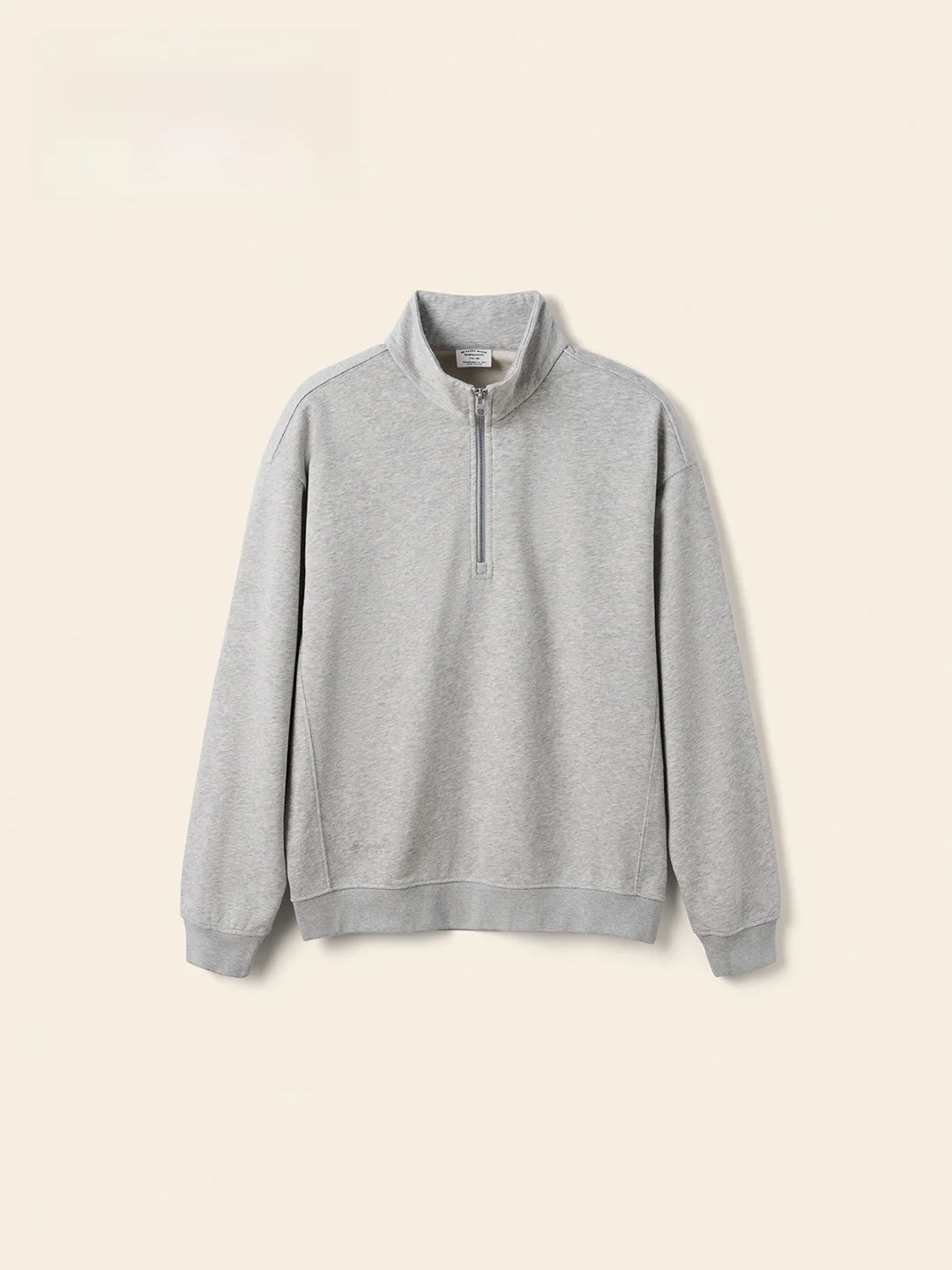 

Loose Fit Long Sve Hoodie Zipper Casual Sle Stand Collar ex Cotton Polyester Blend Spring Autumn Seasonal Wear