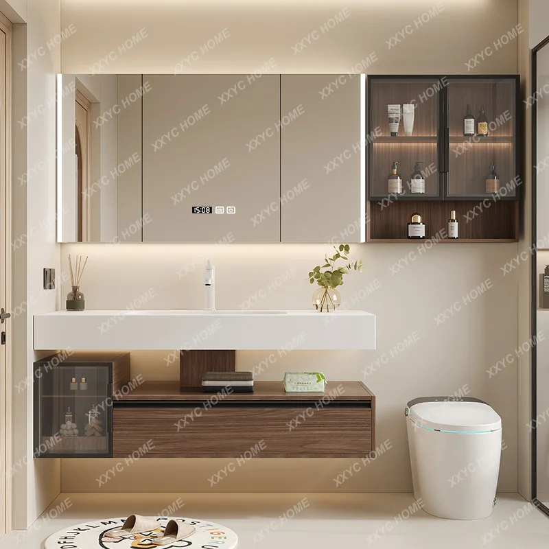 Basin Bathroom Cabinet Bathroom Combination Washbasin Washstand Wall Cupboard