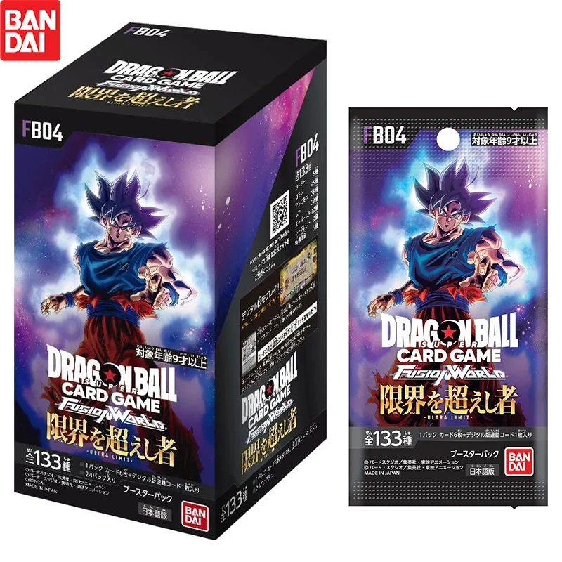 

New Bandai Dragon Ball CARD GAME Super TCG: Fusion World Awakened Pulse Booster Box FB01 Box 24 Packs Collection card Toys