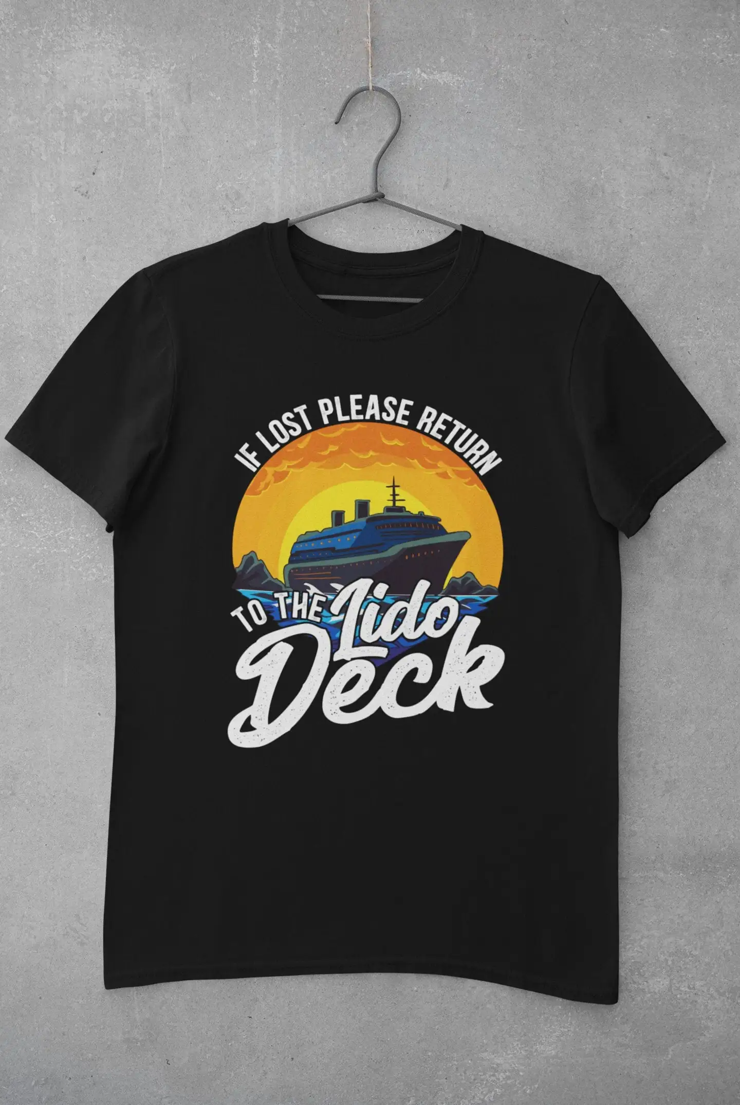 Cruise Ship Vacation T Shirt First Drinking Return To Deck