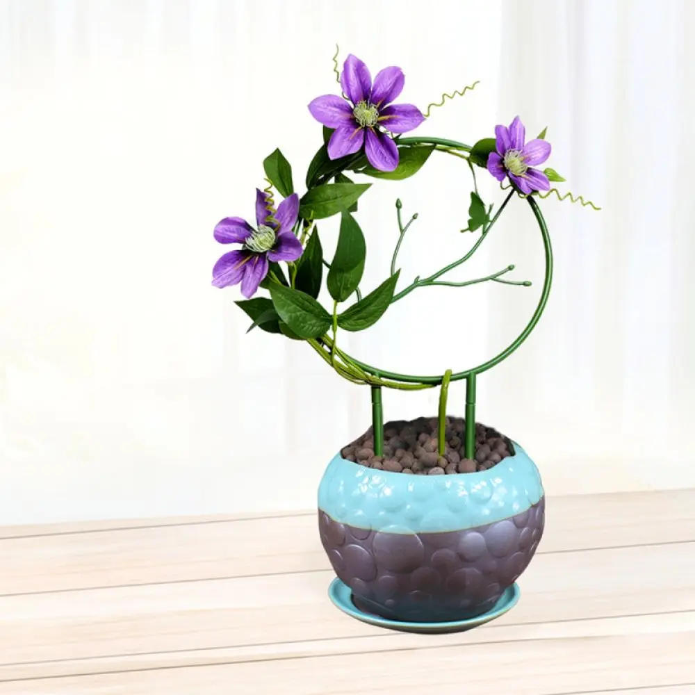 Flower Climbing Trellis Round Frame For Indoor Potted Plants Gardening Support Stand Decorative Plant Holder