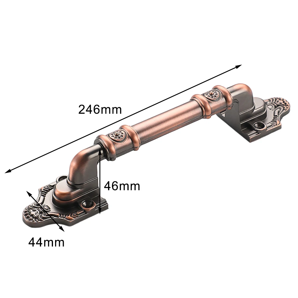 

Ручка для мебели из алюминиевого сплава под старину, для шкафов, гардеробов, ящиков, фурнитура, ширина 36 мм, длина 196 мм