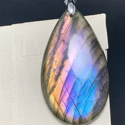 Unique Aurora Natural Colorful Labradorite Pendants Women Stunning Rainbow Light Labrador Bead Unusual Vibes Labradorite Jewelry