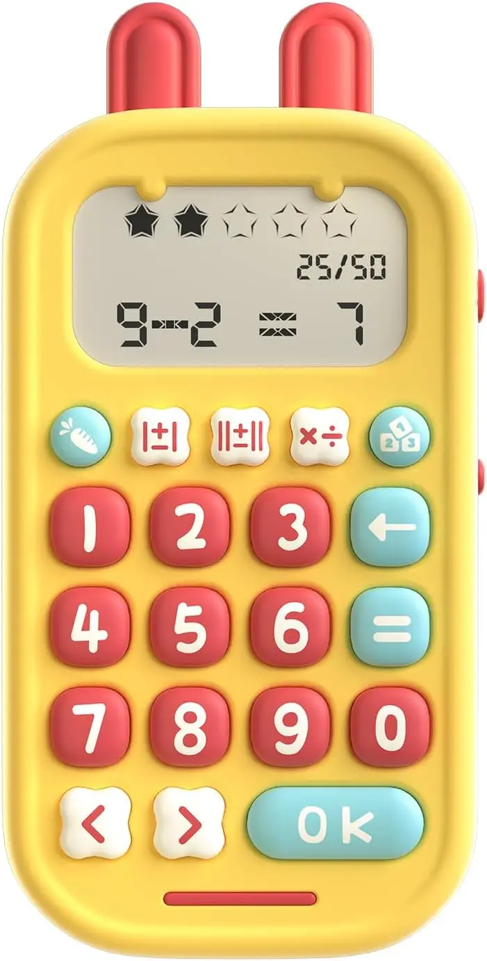 

Interactive Math Games for Kids Ages 5-12, Portable Educational Toy with 19 Games and 50K Questions