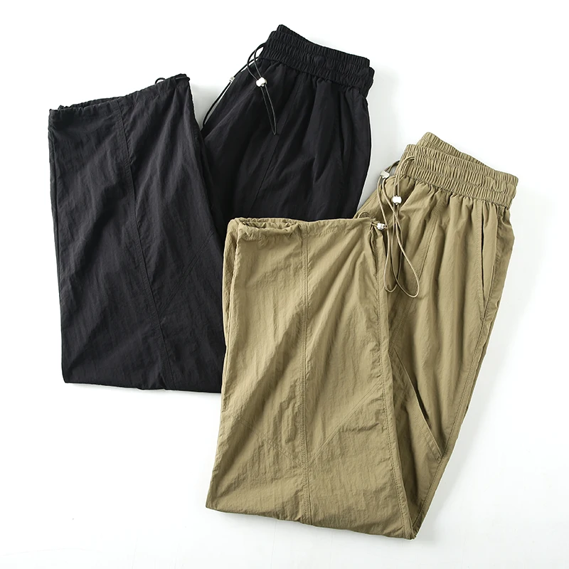 

Outdoor Functional Windproof Breathable Qui Dry Lightweight Casual Pants Spring Summer Youth Faion Loose Fit Straight Leg