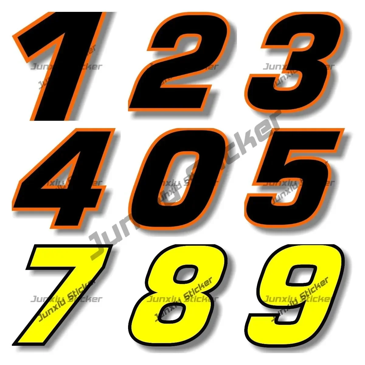 

Numbers 0123456789 Helmet Racing Vinyl Decals Motorcycle Accessories Sticker Graphic Decal Motocross Racing Laptop Helmet Decals