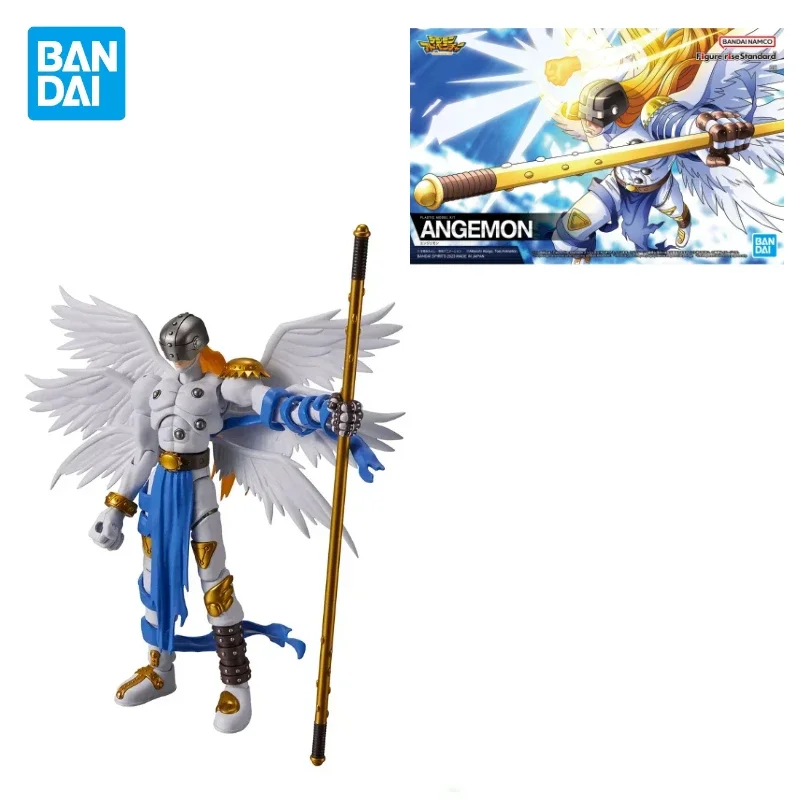 In Stock Original Bandai Digimon Adventure Figure-rise Angemon Assembly Anime Action Figure Model Toy Collection Ornaments Gifts