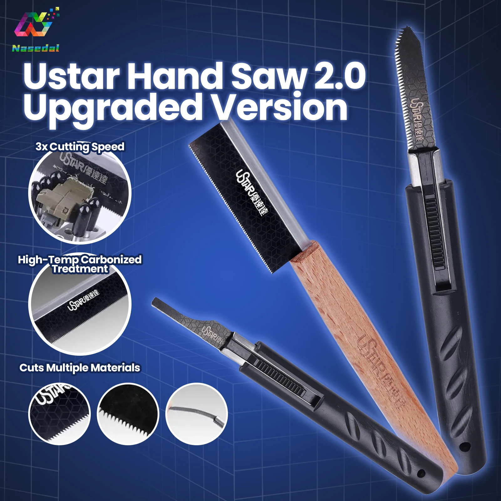 

Ustar UA-92614 ~UA-92618 2,0 обновленная модель ручной пилы из нержавеющей стали для изготовления моделей Gudnam, материалы из смолы, резка, хобби, сделай сам