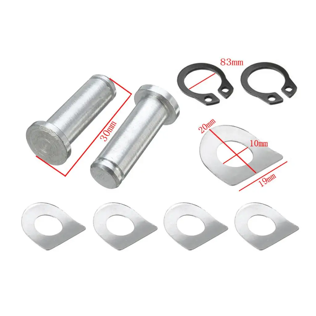 Chrome Motorcycle Foot Pegs Mount Kit Durable Aluminum Alloy Footrest Peg Pins Set for Custom Bikes Touring Offroad