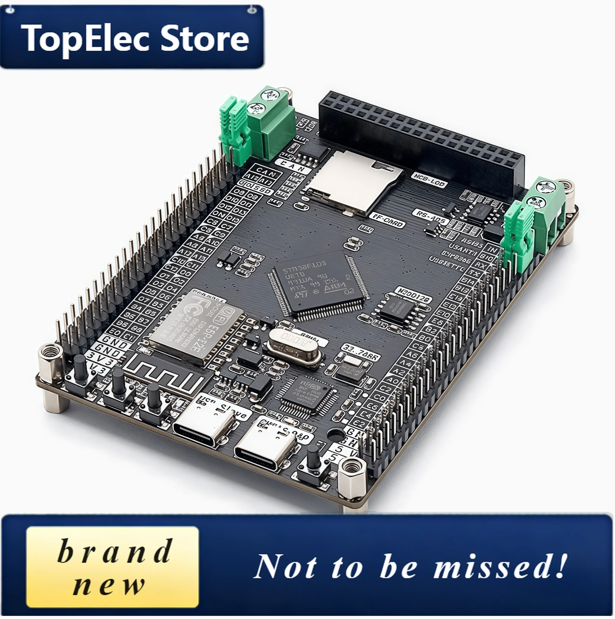 TopElec STM32F103VET6 development board RS485 WiFI CAN industrial control board minimum system board witch