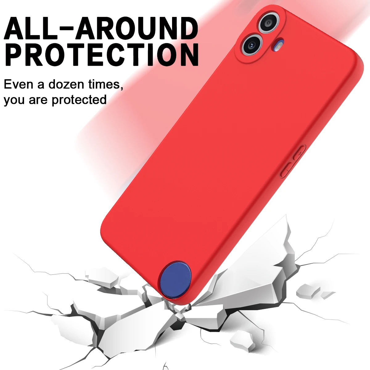 Silicone Case For Nothing CMF Phone 1 Lanyard Case Skin-feel Ultra-thin Soft Anti-fall Shockproof Cover For Nothing CMF Phone 1