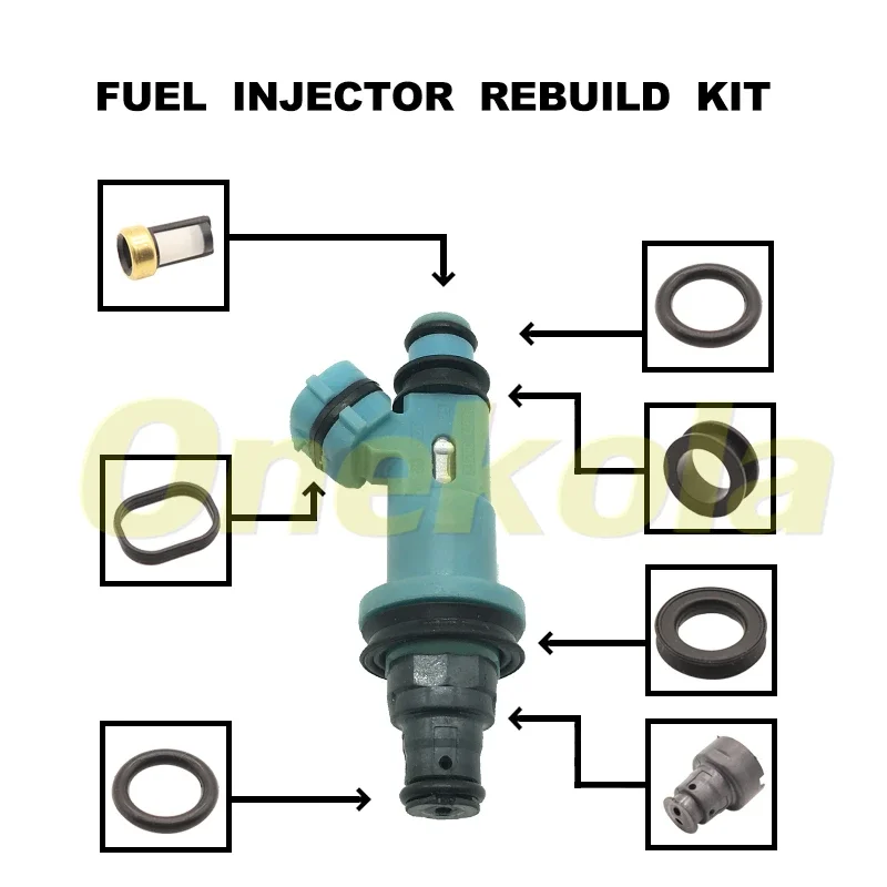

Fuel Injector Service Repair Kit Filters Orings Seals Grommets for Lexus GS300 IS300 SC300 Toyota Supra 3.0L 23250-46090