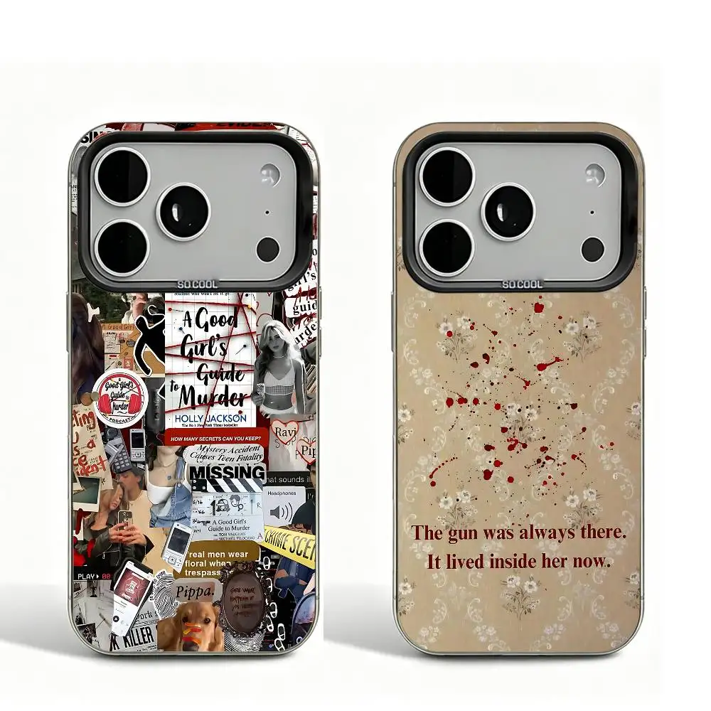 

agggtm A Good Girls Guide to Murder Black Matte Phone Case For iPhone 12 11 14 13 17 16 15 Pro Max Large Lens Frame Cover
