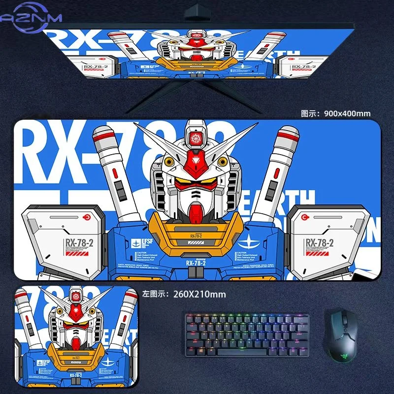 Gundam Mouse Pad Super Large Anime Gaming Keyboard Desk Mobile Suit Two-Dimensional Customization