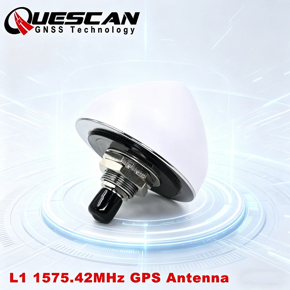 quescan-157542mhz-l1-gps-gnss-アンテナ-40db-27v-10v-rtk-測位タイミングアンテナ-gps-glonass-galileo-beidou-防水