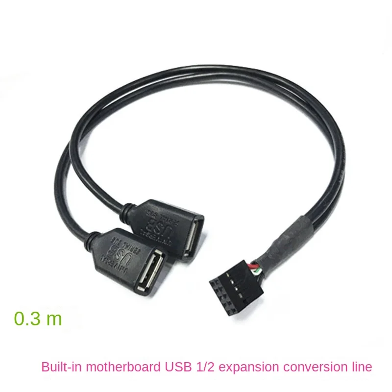 1 Point 2 Computer Motherboard Machine One Point Two 2.54 Pitch DuPont 10Pin Terminal To USB Female Data Extension Cable