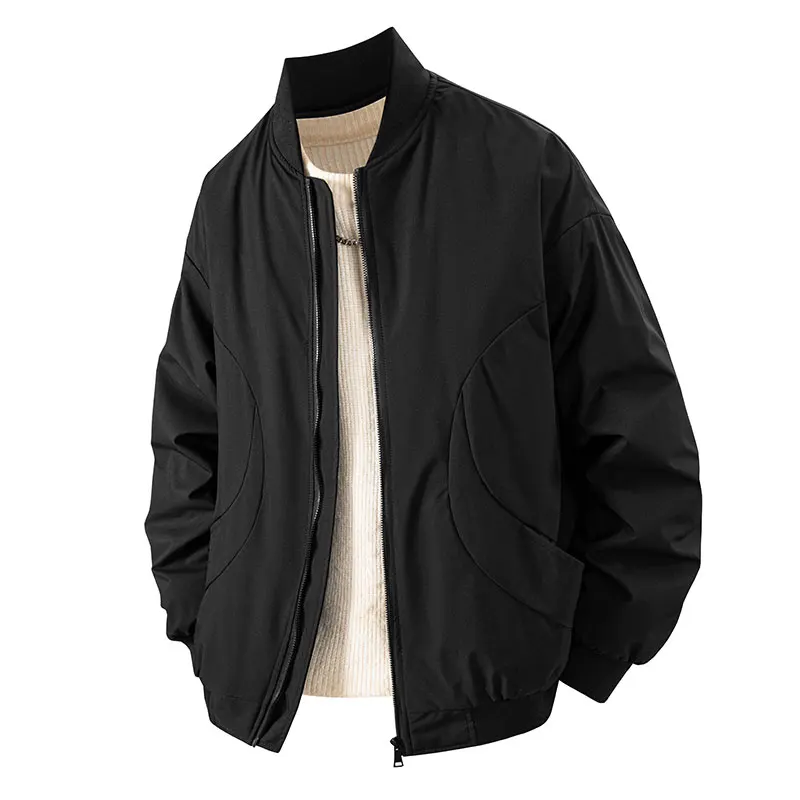 

Massgorule New Sized M-5XL Casual Baseball Jacket Thickened Cotton Jacket Spring Autumn Windbreaker American Flight Cotton Coats