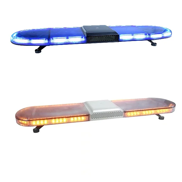 New 42 inch 1.2m ambulance rotating auto led emergency warning light bar with siren speaker