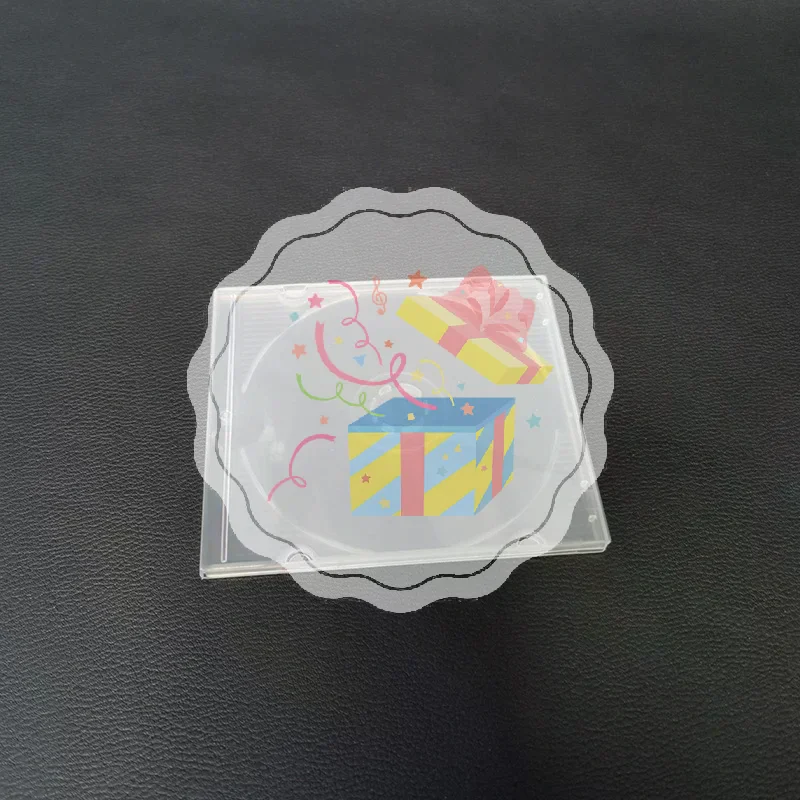 1PC 8CM ReadStar Transparent PP  Standard DVD Case 3Inch CD Package Portable CD Storage Box