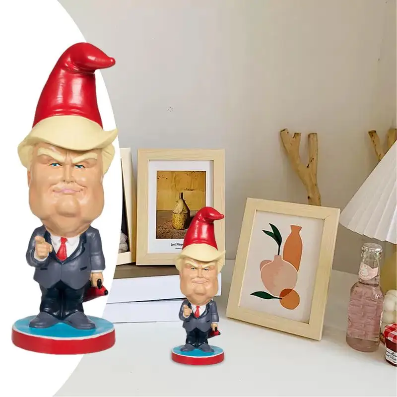 President Bobblehead 2024 Resin Christmas Figurine President Action Figure Car Decoration Creative Christmas Indoor Figurine