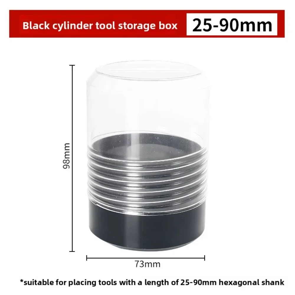 New Embedded Parts Drill Bit Storage Box Detachable Rotating Sleeve Drill Bit Boxes Hangable Tool Holder Drill Bit Rack