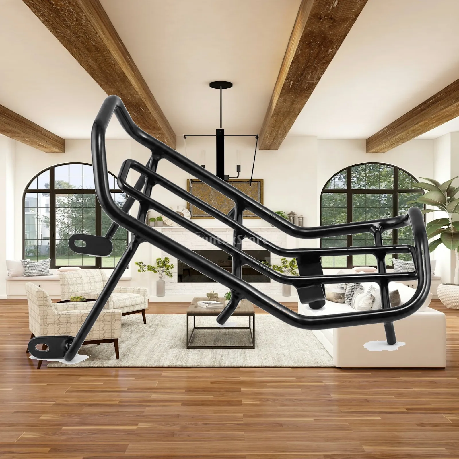 Motorcycle Rear Luggage Rack Sturdy Rear Cargo Rack with Mounting Brackets Motorcycle Luggage Carrier Heavy-Duty Reliable