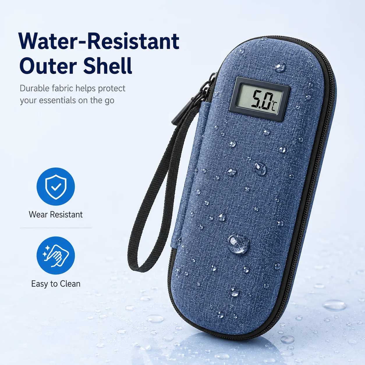 Portable Waterproof Diabetic Insulin Cooling Bag Carry On Medication Protector Mini Refrigerated Drug Freezer Cooler Case with I view 5