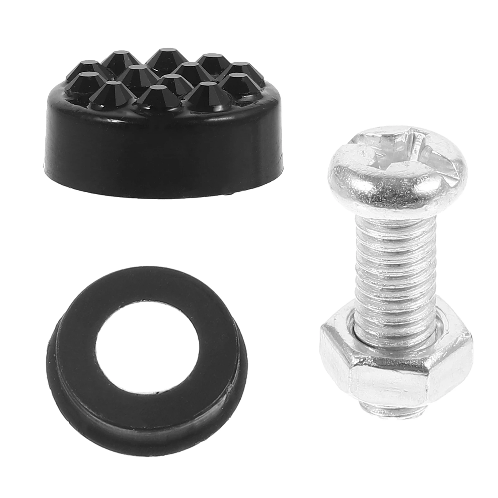 

License Plate Kit Car Screws Black Anti Theft Cap Metal Fastener Secure Clips Screws For License Plates Frame Accessories