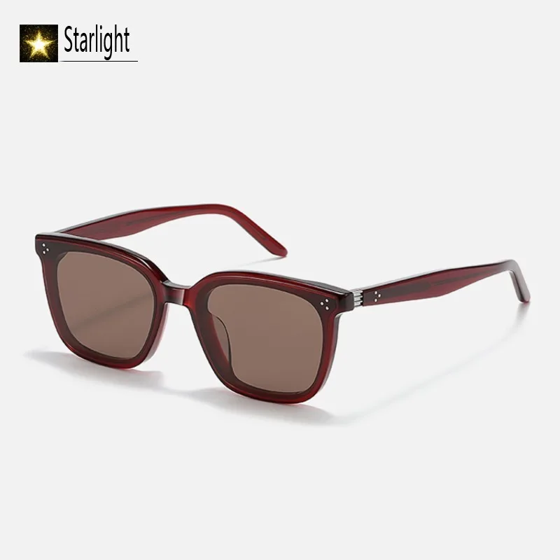 Big Size Burgundy Cat Eye Sunglasses Woman Acetate UV400 Classic Outdoor Eyeglasses Men Eyewear Women Popular Handcraft 149mm