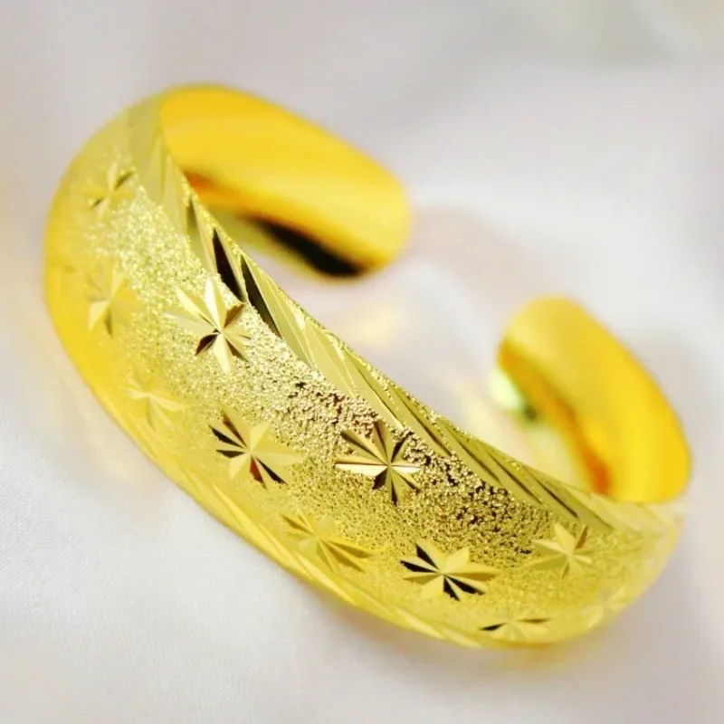 

20mm Giptianxing Brass Gold-plated Bracelet African Ethiopian Women Bride Wedding Jewelry Middle East Dubai Jewelry Gift